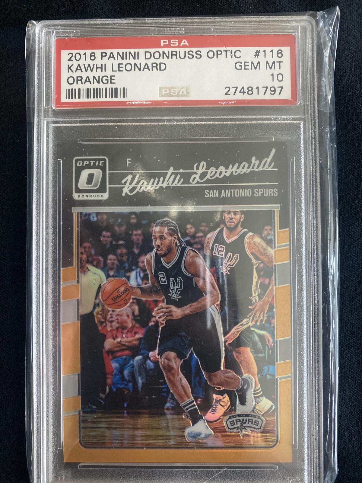 2016 Donruss Optic Kawhi Leonard Orange 90/199 PSA 10 (1st YR Optic) 🔥🔥🔥