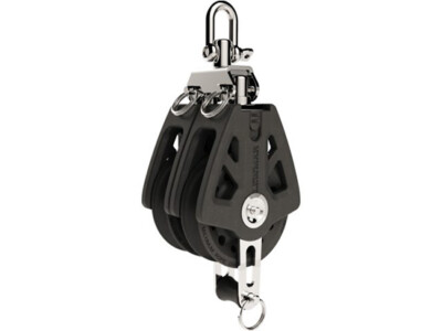 Lewmar Synchro Block 72mm Doppel Hf schwarz 65568205