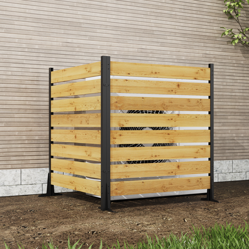 Cedar Privacy Screen – Outdoor Wood Fence for Pool, AC, Trash Can Enclosure