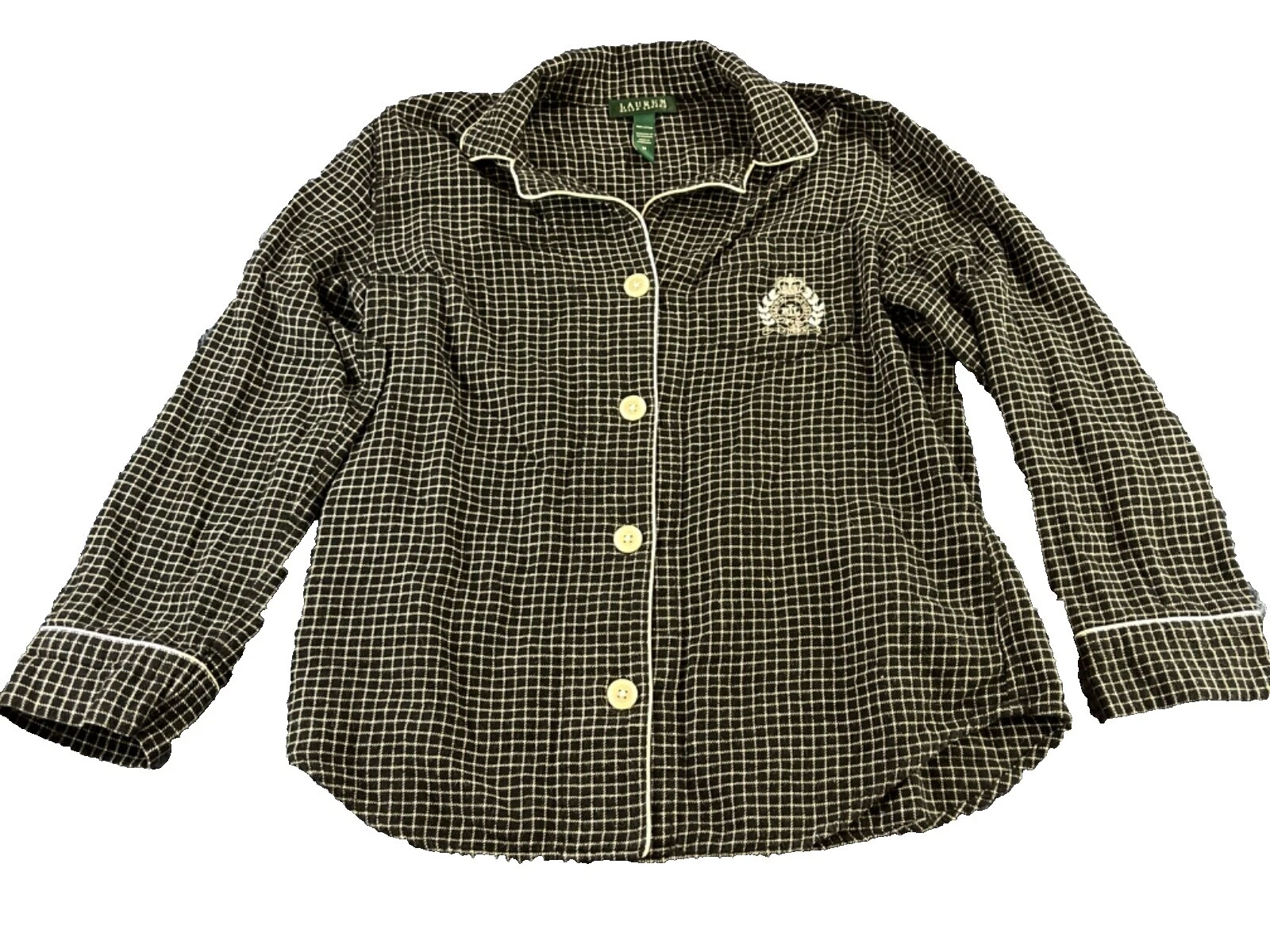 Lauren Ralph Lauren Women's Check Black Sleepwear & Robes for Women