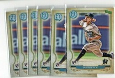 ROBERT DUGGER MIAMI MARLINS 2020 TOPPSY GYPSY QUEEN 6X ROOKIE RC LOT