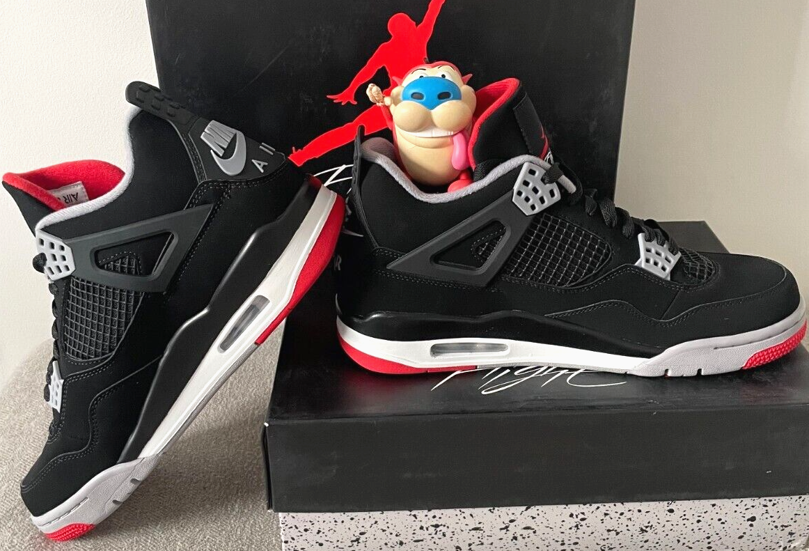 New Nike Air Jordan 4 OG Retro 2019 Bred Sz 8-13 Travis Off New Nike Air Jordan 4 OG Retro 2019 Bred Sz 8-13 Travis Off