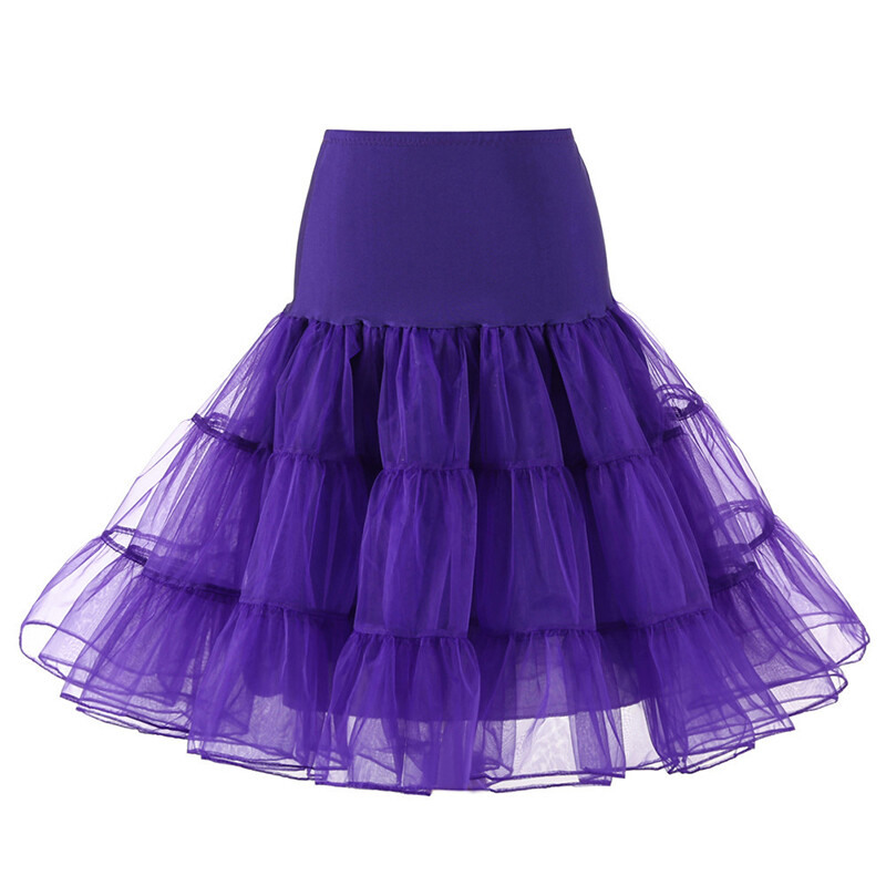 Women's 50s Tutu Petticoat Rockabilly Dress Bridal Underskirt Wedding Cosplay AU - Foto 9