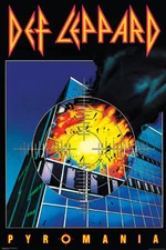 DEF LEPPARD PYROMANIA 24x36 poster BRINGIN ON THE HEARTBREAK HIGH DRY BRAND NEW!