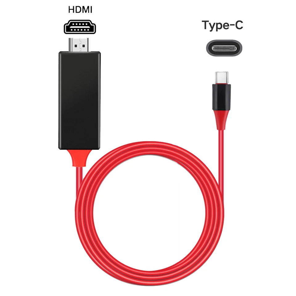Adaptador de cable tipo C para teléfono Apple iPhone 16 Plus 16 Pro/Pro Max a HDMI TV Foto 3 de 4