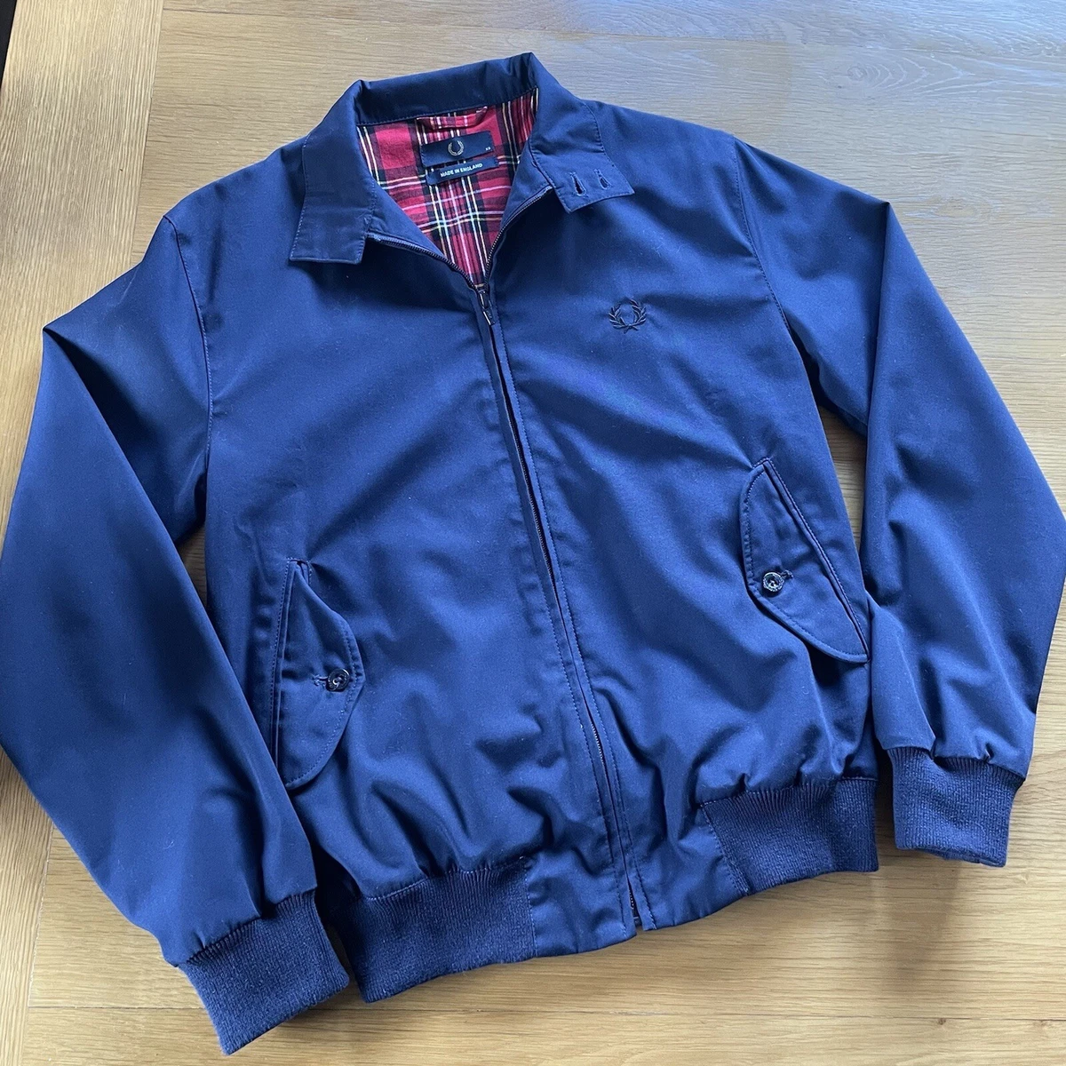 Men's Fred Perry Reissues Made In England Harrington Jacket Navy ...