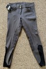 Equinavia Womens Astrid Riding Full Seat Breeches Charcoal Gray & Black Sz 28 — photo 3