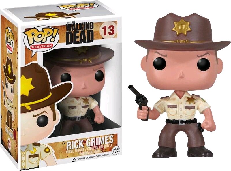 FUNKO POP TELEVISION THE WALKING DEAD #13 RICK GRIMES VINYL FIGURE