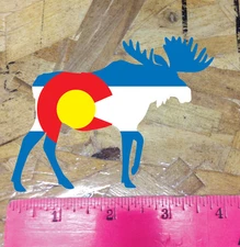 Moose CO Colorado State Flag Sticker decal stickers mountain Bumper Car 4"