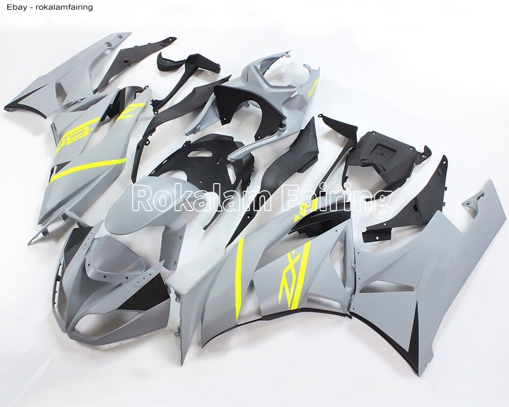 ちな For ZX-6R ZX6R 2009 2010 2011 2012 ZX 6R 636 09-12 Matte Gray