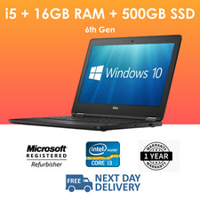 Generic Fast Cheap Intel Core i5 6th Gen Windows 10 16GB RAM 500GB SSD LAPTOP