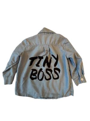 Tiny Boss Denim Shirt for Kids - Stylish & Comfortable - 2t