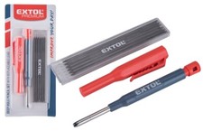 Zimmermannsbleistift Baubleistift Handwerker Tischler Bleistift + Minen Spitzer