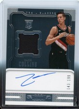 2017-18 Panini Dominion Rookie Relic Autograph #174 Zach Collins #043/199