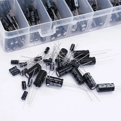 500x 24 Types Elektrolyt Kondensatoren Elkos Capacitors Sortiment 0,1-1000UF Set - Bild 9 von 12