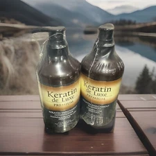 Keratin Deluxe Premium Shampoo 300ml, Conditioner 300ml, Set Of 2.