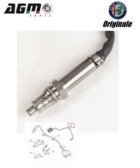 SONDA SENSORE NOX A VALLE ORIGINALE ALFA ROMEO GIULIA STELVIO 2,2D  46344809 - Immagine 4 di 4