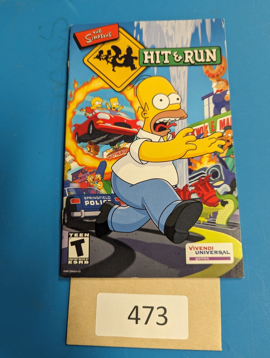 The Simpsons Hit & Run - PS2 - Manual Only **NO GAME! | eBay