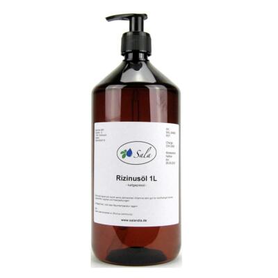 Sala Rizinusöl kaltgepresst Ph. Eur. 1000 ml 1 L PET-Flasche  mit Dosierpumpe