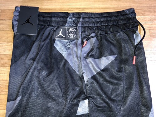 Jordan Paris Saint-Germain Mens Basketball Shorts BQ8378-010 Black White-Size L - 第 9/12 張圖片