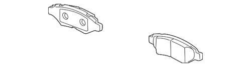 Juego de pastillas de freno traseras con clips para GM Buick Encore 2014-2017 (N/P 42518441)
