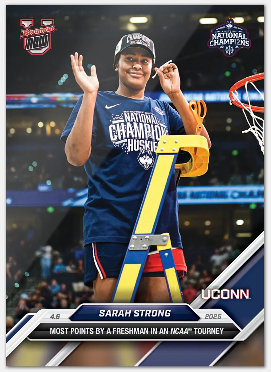 2024-25 Bowman U Now Sarah Strong #107 Most Points By Freshman BASE Card