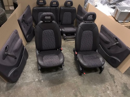 Mercedes W168 MB A-Klasse Teilleder Leder Ausstattung Dunkelgrau schwarz