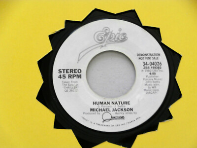 MICHAEL JACKSON~HUMAN NATURE~ PROMO~VG++~EPIC ~POP~45 | eBay