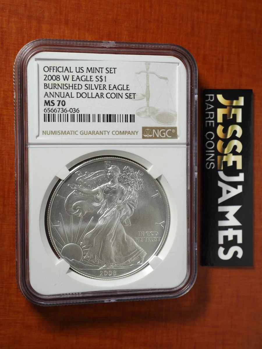 2008 American Eagle MS 70 Graded Silver Bullion Coins for sale | eBay