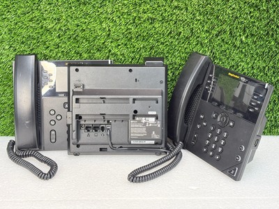 LOT OF 3 | Poly VVX 450 12-Line Enterprise Color LCD Screen IP Business Phone