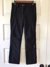 Boys CMP Lined Black Pants, Size 8, Water Resistant, Hiking, Snow, Skiing *note*