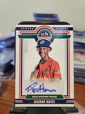 Panini 2022 Stars Stripes USA Rashad Hayes AUTO autographed Signed RC 158/399