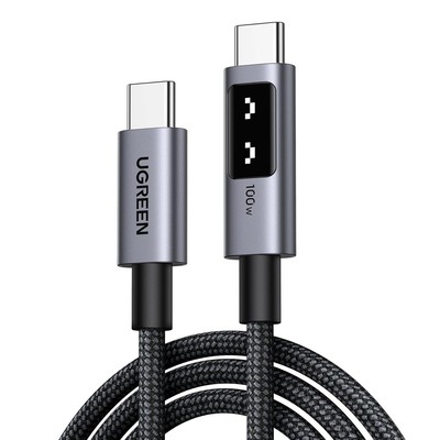 1Mt UGREEN Uno 100W USB C auf USB C Ladekabel Schnellladen 5A Typ C auf C 5,