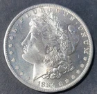 1884 O Morgan Silver Dollar Brilliant Uncircumcised Bright Fields VAM Melt STR