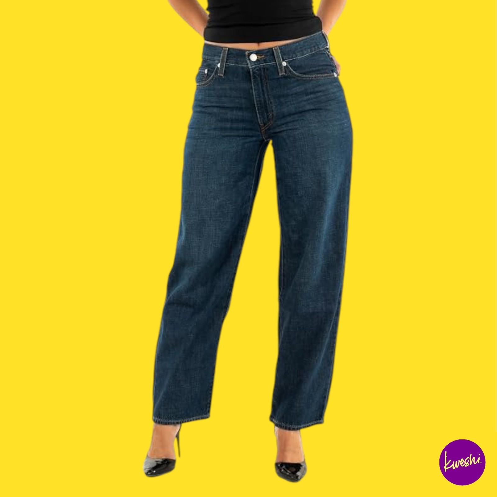 LEVI'S Women's Baggy Dad Jeans, Cotton, Do You Mind, Blue, 29W x 34L