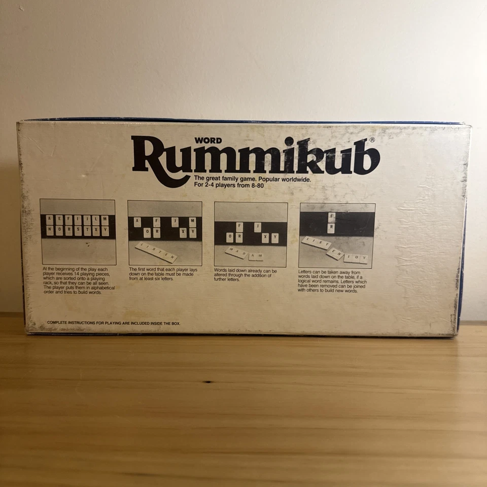 Vintage Word Rummikub Tile Game By Goliath Complete 1995 Good Condition - Image 2 of 4
