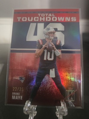 2025 Topps Signature Class Drake Maye "Zone Out" Red Refractor /25
