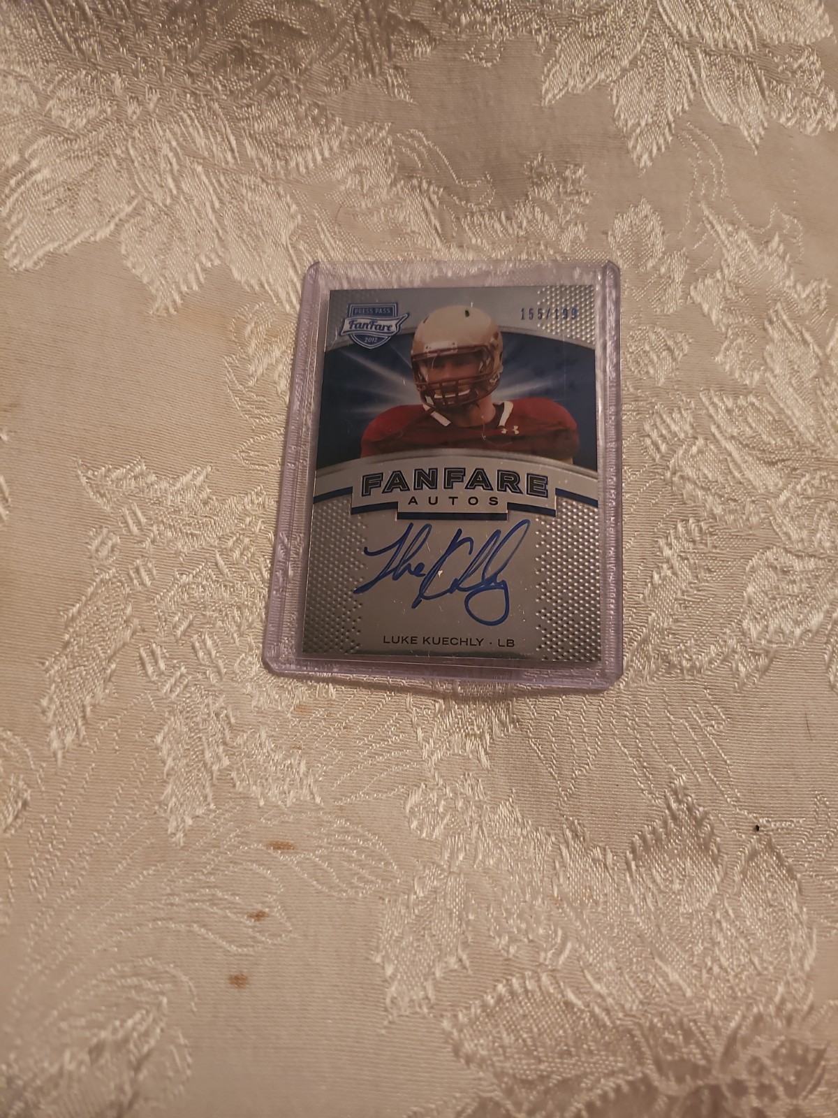 Luke Kuechly Press Pass Fanfare Autograph #FFLK Base