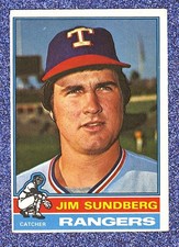 1976 Topps Baseball Set Break # 226 Jim Sundberg - Rangers -  Free Shipping