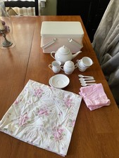 Circa early 2000s Pottery Barn Kids enamelware tea set