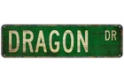 Metal Tin Sign DRAGON DR Funny Vintage Retro Kitchen Bar Bedroom Bride