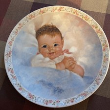 1983 Vntg Baby Plate The Awakening Charlotte Becker Curater Collection Ltd