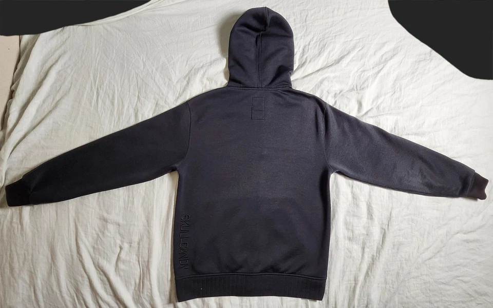 Sudadera con Capucha Skullcandy Para Hombre Talla Mediana M Negra Cremallera Completa Bordada Foto 2 de 4