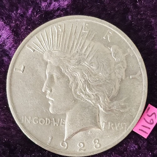 🚚⚡️FAST🔥SIMPLY GORGEOUS 👀🔥1923 Peace Dollar Silver US Coin $1.00 MS+ BU 1165