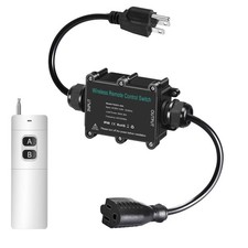 AC110V Waterproof Remote Power Switch, 20amp Wireless Remote Control Outlet P...