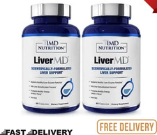 1MD Nutrition LiverMD support healthy liver, 60 Caps, Exp 01/2027 Pack of 2 