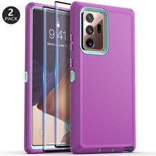 Purple For Samsung Galaxy Note 20 Ultra/Note20 Phone Case Cover Screen Protector