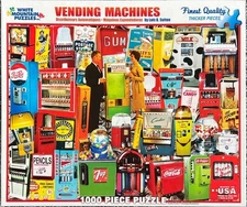*RARE (2014) White Mountain Puzzle “Vending Machines” 1000pc *COMPLETE