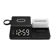 Smartpoint Wireless Charging Alarm Clock Night Light Charging Station SPWLSCHACN