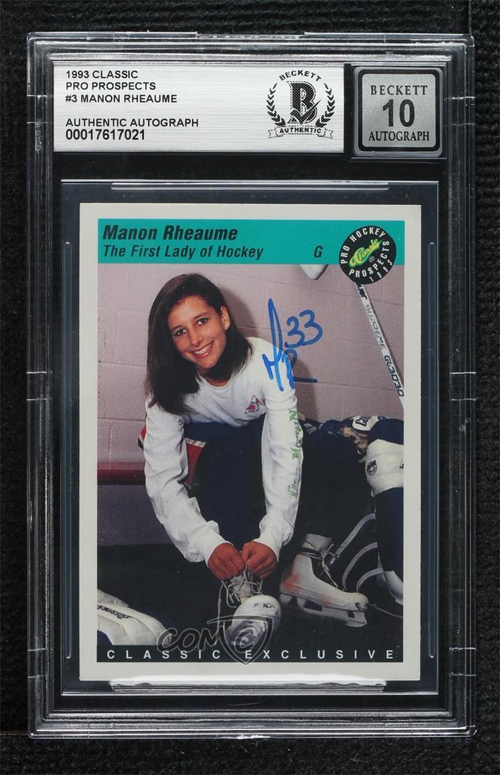 1993 Classic Pro Hockey Prospects Manon Rheaume #3 3c7